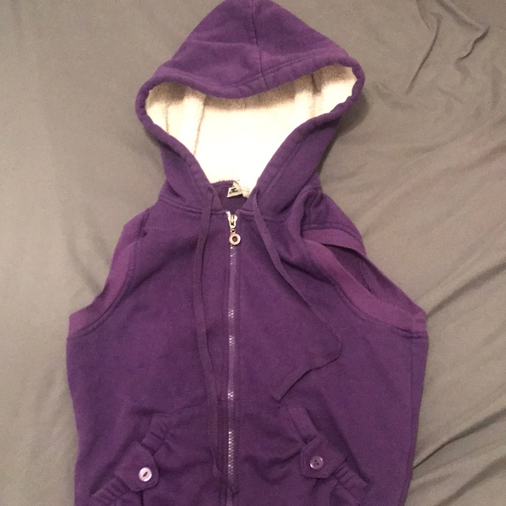 Purple and cream Vest